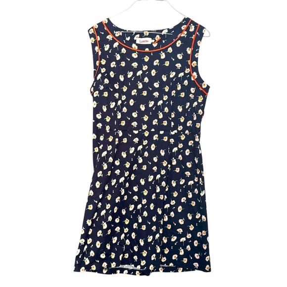 Louche London Jayne Piped Cut Out Floral Dress Sz 8 Vintage Feel CottageCore - Picture 1 of 8